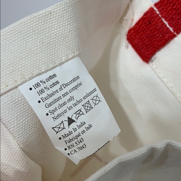 3/$12 Wine Canvas Bag ‘LET’S GET MERRY’ NWT - Picture 6 of 6